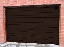 Секционные гаражные ворота Алютех серии Trend 2250x4125 мм