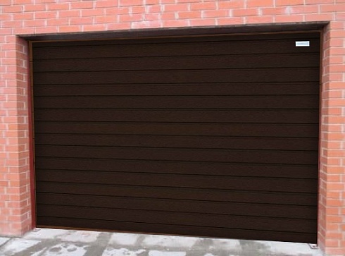Секционные гаражные ворота Алютех серии Trend 2250x3750 мм