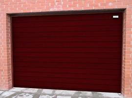 Секционные гаражные ворота Алютех серии Trend 1875x5875 мм