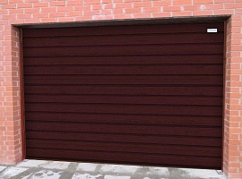 Секционные гаражные ворота Алютех серии Trend 2125x6000 мм