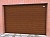 Секционные гаражные ворота Алютех серии Trend 2250x5125 мм