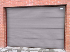 Секционные гаражные ворота Алютех серии Trend 1750x3625 мм